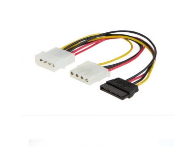 Serial ATA SATA Hard Drive Power cable+Data Adapter
