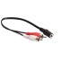 3.5mm stereo female to 2 rca male cable