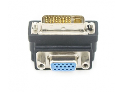 Right Angled 90 Degree VGA SVGA Female To DVI 24+5 male DVI to VGA Adapter