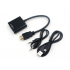 1080P HDMI to VGA Adapter digital Converter With 3.5mm Audio Cable
