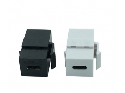 USB 3.1 Type C keystone jack female connector
