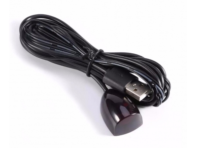 3.5mm IR Infrared Emitter Remote Control Receiver Extension Cord Cable With LED Light