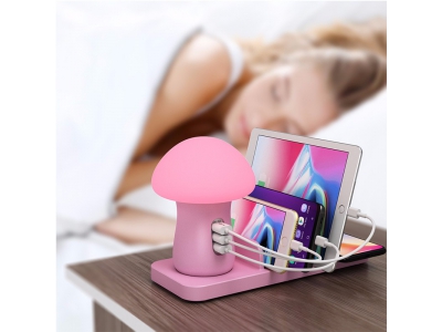 Multiple function USB Charger 3 USB PORTS Quick charge 3.0 Wireless charger / Night lamp