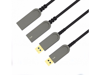 USB 3.0 AM to AF hybrid Active Optical AOC Cable USB 3.0 Active Repeater Cable 50M 100M Extenders